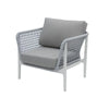 Virasat Outdoor Garden Balcony Sofa Set 2 Seater, 2 Single seater and 1 Center Table Set, Braid & Rope(Grey)-VIRASAT FURNITURE & FURNISHING