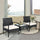 Virasat Outdoor Patio Seating Set 2 Chairs and 1 Table Set (Black)-VIRASAT FURNITURE & FURNISHING