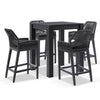 Virasat Outdoor Patio Bar Sets 4 Chairs and 1 Table Braided & Rope-VIRASAT FURNITURE & FURNISHING