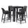 Virasat Outdoor Patio Bar Sets 4 Chairs and 1 Table Braided & Rope-VIRASAT FURNITURE & FURNISHING