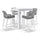 Virasat Outdoor Patio Bar Sets 4 Chairs and 1 Table Braided & Rope-VIRASAT FURNITURE & FURNISHING
