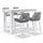 Virasat Outdoor Patio Bar Sets 4 Chairs and 1 Table Braided & Rope-VIRASAT FURNITURE & FURNISHING
