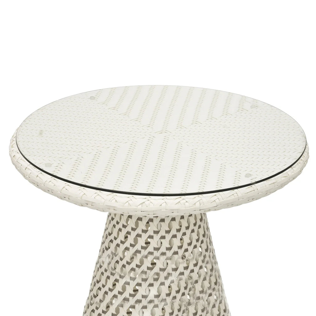 Virasat Outdoor Patio Seating Set 2 Chairs and 1 Table Set (White + Silver)-VIRASAT FURNITURE & FURNISHING