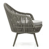Virasat Outdoor Patio Seating Set 2 Chairs and 1 Table Setc(Grey) Braided & Rope-VIRASAT FURNITURE & FURNISHING