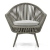 VIRASAT FURNITURE FAUX OUTDOOR PATIO SEATING SET 2 CHAIRS AND 1 TABLE SET (GREY) BRAIDED & ROPE