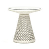 Virasat Outdoor Patio Seating Set 2 Chairs and 1 Table Set (White + Silver)-VIRASAT FURNITURE & FURNISHING