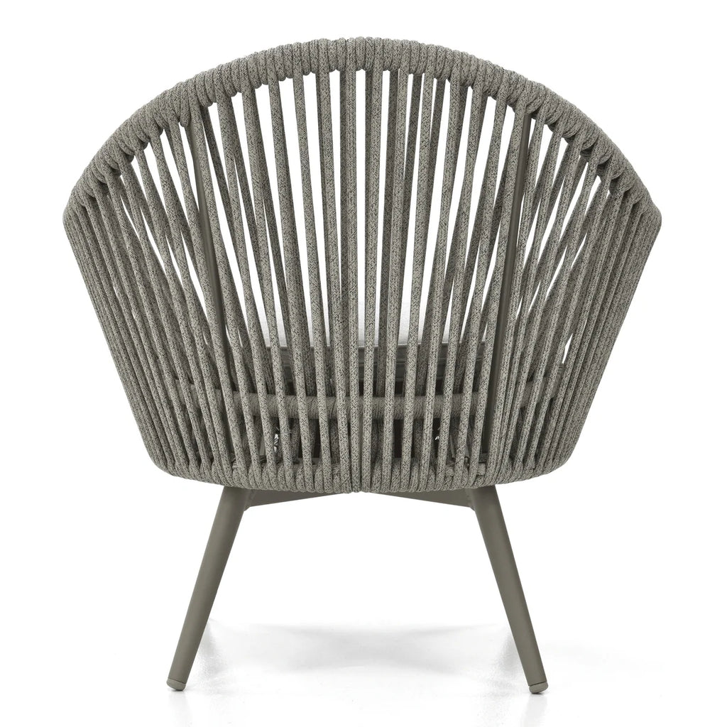 Virasat Outdoor Patio Seating Set 2 Chairs and 1 Table Setc(Grey) Braided & Rope-VIRASAT FURNITURE & FURNISHING