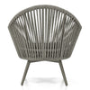 VIRASAT FURNITURE FAUX OUTDOOR PATIO SEATING SET 2 CHAIRS AND 1 TABLE SET (GREY) BRAIDED & ROPE