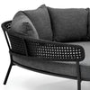 Virasat Outdoor Poolside Sunbed With Cushion Daybed (Dark Grey) Braided & Rope-VIRASAT FURNITURE & FURNISHING