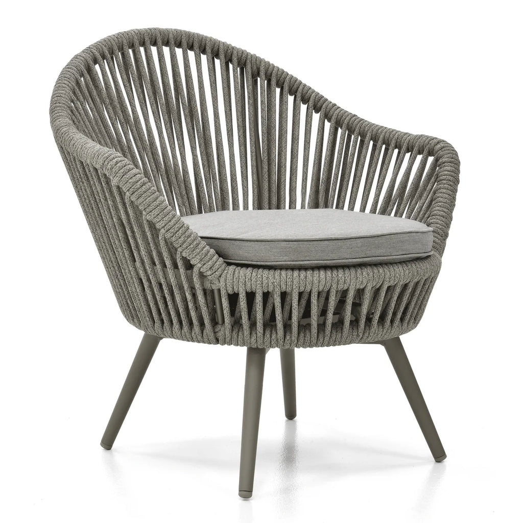 Virasat Outdoor Patio Seating Set 2 Chairs and 1 Table Setc(Grey) Braided & Rope-VIRASAT FURNITURE & FURNISHING