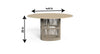 Virasat Outdoor Patio Seating Set 4 Chairs and 1 Table Set (Cream) Braided & Rope-VIRASAT FURNITURE & FURNISHING