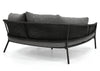 Virasat Outdoor Poolside Sunbed With Cushion Daybed (Dark Grey) Braided & Rope-VIRASAT FURNITURE & FURNISHING