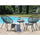 VIRASAT FURNITURE LUNG OUTDOOR PATIO SEATING SET 2 CHAIRS AND 1 TABLE SET (BLACK)