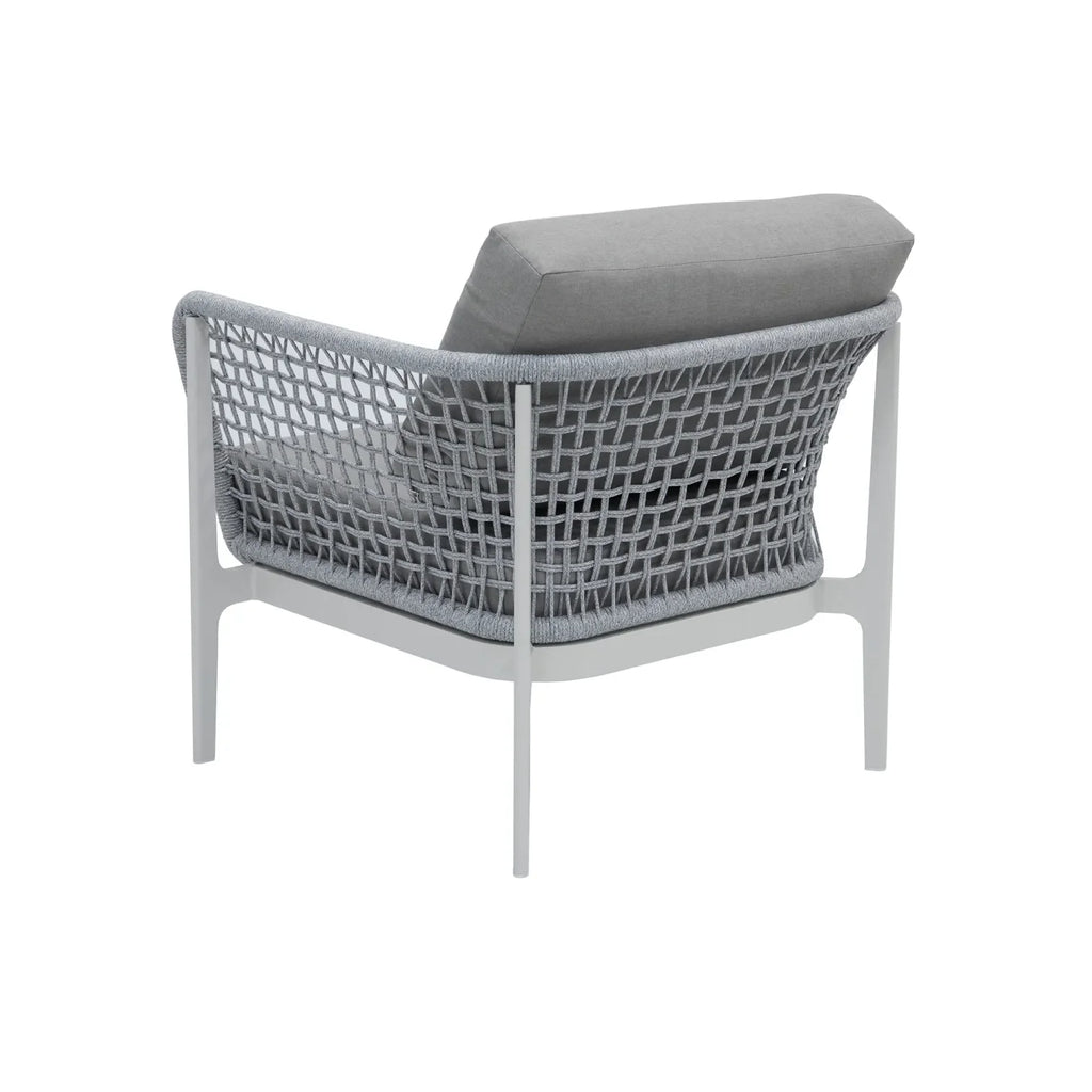 Virasat Outdoor Garden Balcony Sofa Set 5 Seater, 1 Single Seater and 1 Center Table Set, Braid & Rope(Grey)-VIRASAT FURNITURE & FURNISHING