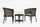 Virasat Outdoor Patio Seating Set 2 Chairs and 1 Table Set (Brown)-VIRASAT FURNITURE & FURNISHING