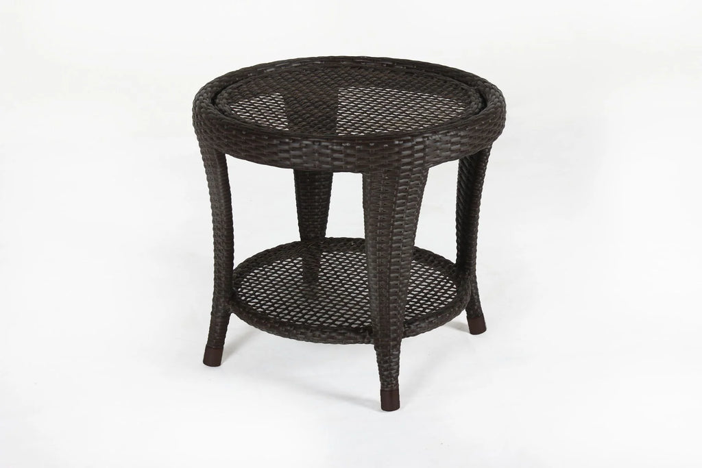 Virasat Outdoor Patio Seating Set 2 Chairs and 1 Table Set (Brown)-VIRASAT FURNITURE & FURNISHING