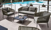 Virasat Outdoor Garden Balcony Sofa Set 2 Seater, 2 Single Seater 1 Center Table Set (Dark Grey)-VIRASAT FURNITURE & FURNISHING