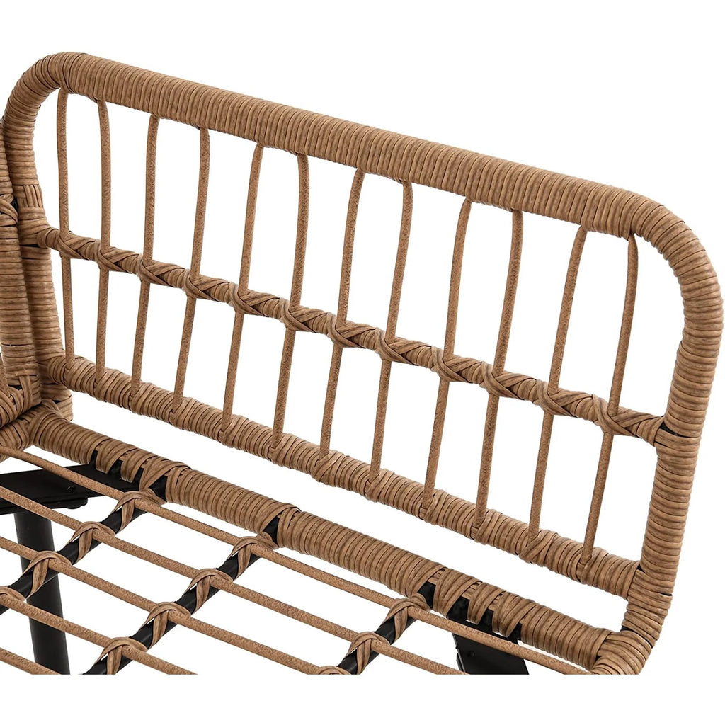 Virasat Outdoor Garden Balcony Sofa Set 5 Seater and 1 Center Table Set (Tan + Beige)-VIRASAT FURNITURE & FURNISHING