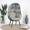 Virasat Single Seater Swing Basket For Balcony & Garden (Grey)-VIRASAT FURNITURE & FURNISHING