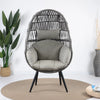 Virasat Single Seater Swing Basket For Balcony & Garden (Grey)-VIRASAT FURNITURE & FURNISHING