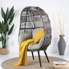 Virasat Single Seater Swing Basket For Balcony & Garden (Grey)-VIRASAT FURNITURE & FURNISHING