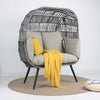 Virasat Double Seater Swing Basket For Balcony & Garden (Grey)-VIRASAT FURNITURE & FURNISHING