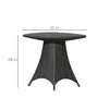 Virasat Outdoor Patio Seating Set 2 Chairs and 1 Table Set (Black)-VIRASAT FURNITURE & FURNISHING