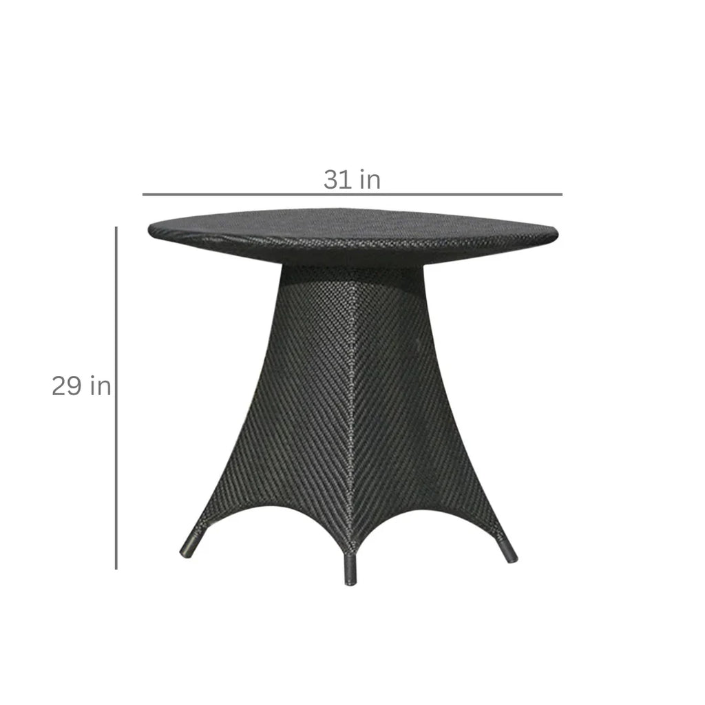 Virasat Outdoor Patio Seating Set 2 Chairs and 1 Table Set (Black)-VIRASAT FURNITURE & FURNISHING