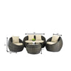 Virasat Outdoor Sofa Set 2 Seater, 2 Single Seater and 1 Center Table (Cappuccino)-VIRASAT FURNITURE & FURNISHING