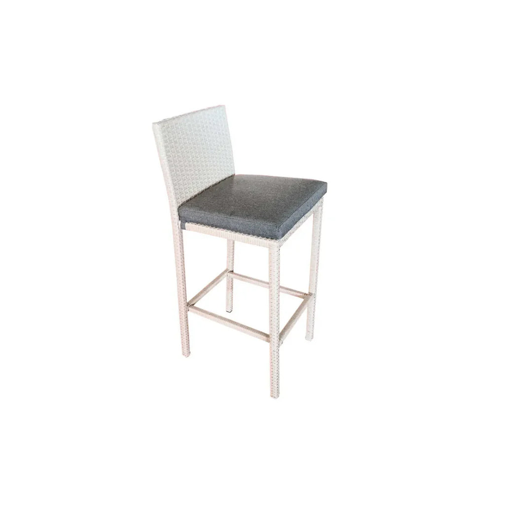 Virasat Outdoor Patio Bar Set, 4 Chairs and 1 Table For Balcony (White)-VIRASAT FURNITURE & FURNISHING