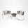 VIRASAT FURNITURE ABELARDO ESPIRITU OUTDOOR PATIO SEATING SET 2 CHAIRS AND 1 TABLE SET BRAIDED & ROPE