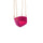 VIRASAT FURNITURE JENARO SINGLE SEATER HANGING SWING WITHOUT STAND FOR BALCONY & GARDEN SWING (PINK) BRAIDED & ROPE