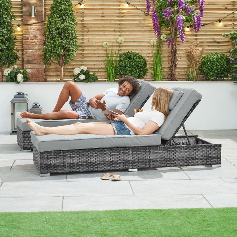 Virasat Outdoor Swimming Poolside Lounger Set of 2-VIRASAT FURNITURE & FURNISHING