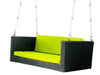 Virasat Double Seater Hanging Swing Without Stand For Balcony , Garden Swing (Black + Green)-VIRASAT FURNITURE & FURNISHING