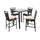Virasat Outdoor Patio Bar Sets 4 Chairs and 1 Table (Dark Brown)-VIRASAT FURNITURE & FURNISHING