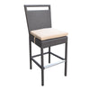 Virasat Outdoor Patio Bar Sets 4 Chairs and 1 Table (Dark Brown)-VIRASAT FURNITURE & FURNISHING