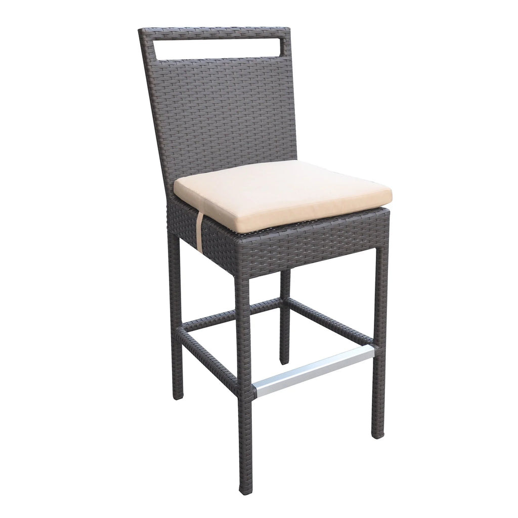 Virasat Outdoor Patio Bar Sets 4 Chairs and 1 Table (Dark Brown)-VIRASAT FURNITURE & FURNISHING