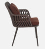 Virasat Outdoor Patio Seating Set 4 Chairs and 1 Table Set (Brown) Braided & Rope-VIRASAT FURNITURE & FURNISHING