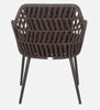 Virasat Outdoor Patio Seating Set 4 Chairs and 1 Table Set (Brown) Braided & Rope-VIRASAT FURNITURE & FURNISHING