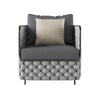 Virasat Outdoor Garden Balcony Sofa Set 2 Seater, 2 Single seater and 1 Center Table Set, Braid & Rope (Grey)-VIRASAT FURNITURE & FURNISHING
