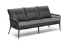 Virasat Outdoor Garden Balcony Sofa Set 5 Seater and 1 Center Table Set, Braid & Rope (Dark + Grey)-VIRASAT FURNITURE & FURNISHING