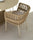 Virasat Outdoor Patio Seating Set 4 Chairs and 1 Table Set (Cream) Braided & Rope-VIRASAT FURNITURE & FURNISHING