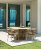 Virasat Outdoor Patio Seating Set 4 Chairs and 1 Table Set (Cream) Braided & Rope-VIRASAT FURNITURE & FURNISHING
