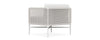 Virasat Outdoor Garden Balcony Sofa Set 2 Seater and 2 Single Seater With 1 Center Table Set, Braid & Rope (White + Beige)-VIRASAT FURNITURE & FURNISHING