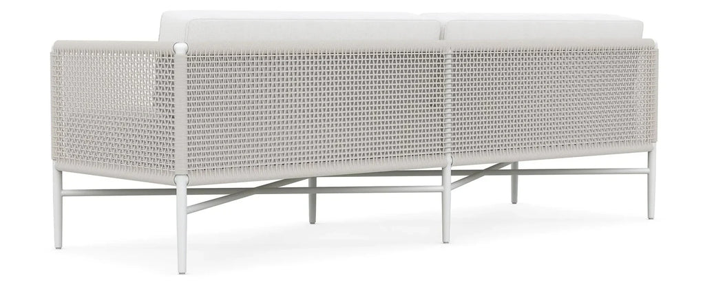 Virasat Outdoor Garden Balcony Sofa Set 2 Seater and 2 Single Seater With 1 Center Table Set, Braid & Rope (White + Beige)-VIRASAT FURNITURE & FURNISHING