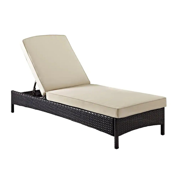 Virasat Veny Outdoor Swimming Poolside Lounger (Dark Brown)