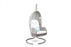 Virasat Single Seater Hanging Swing With Stand For Balcony, Garden Swing (Grey)-VIRASAT FURNITURE & FURNISHING