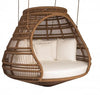 Virasat Three Seater Hanging Swing Without Stand For Balcony, Garden Swing (Dark Brown)-VIRASAT FURNITURE & FURNISHING