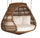 Virasat Three Seater Hanging Swing Without Stand For Balcony, Garden Swing (Dark Brown)-VIRASAT FURNITURE & FURNISHING