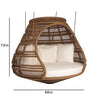 Virasat Three Seater Hanging Swing Without Stand For Balcony, Garden Swing (Dark Brown)-VIRASAT FURNITURE & FURNISHING